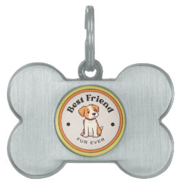SCHATTIG! Dog Bone label - Beste Vriendenbont ooit Huisdieren Naamplaatje