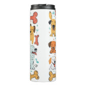 Schattig Dog Mam Thermosbeker (Achterkant)