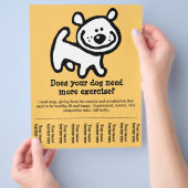 SCHATTIG! Dog Walking Promotie Scheurvel Flyer_Y Flyer (Hand)