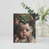Schattig Doll Head in de Succulent Garden Briefkaart (Staand voorkant)