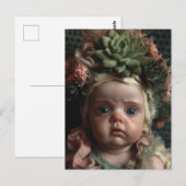 Schattig Doll Head in de Succulent Garden Briefkaart (Voorkant / Achterkant)