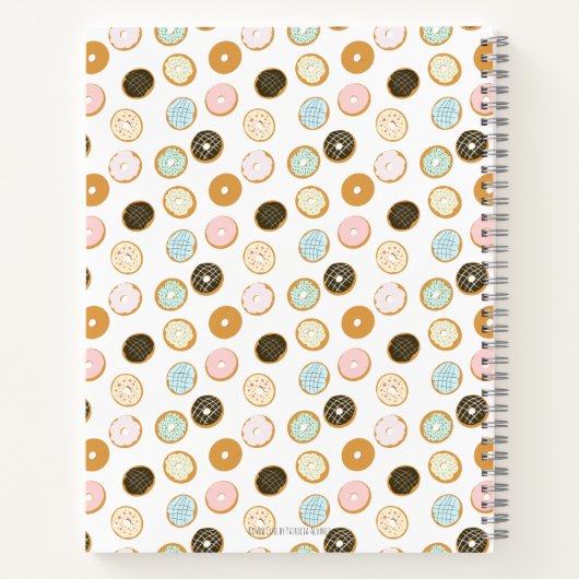 Schattig donut patroon notitieboek (Achterkant)