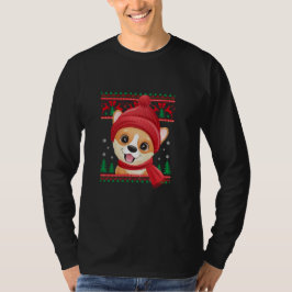 schattig-doodle-puppy-kerst t-shirt
