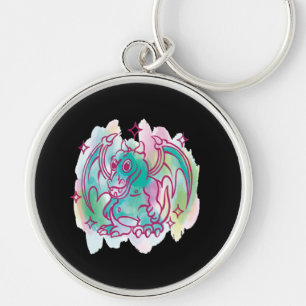 Schattig Draak Fantasie Ontwerp Sleutelhanger