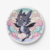 Schattig Dragon-Baby shower Papieren Bordje (Voorkant)