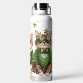 SCHATTIG DRIEHOEK VAN IERSE POESJES WATERFLES (Achterkant)
