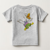 Schattig Duck Baby T-shirt (Achterkant)