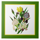 schattig duits iris bloemendecor  tegeltje (Voorkant)