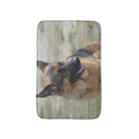 Schattig-Duitse herder Badmat (Voorkant Verticaal)