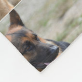 Schattig-Duitse herder Fleece Deken (Hoek)