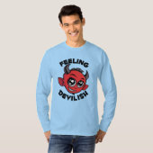 Schattig Duiveltje Voelend T-shirt (Voorkant volledig)