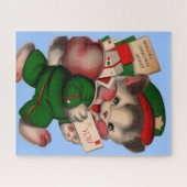 schattig e-mailkitten voor kerstpakketten legpuzzel (Horizontaal)