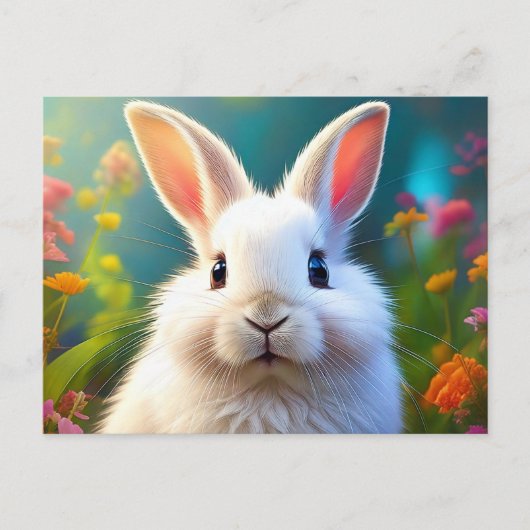 Schattig Easter Bunny Briefkaart (Voorkant)