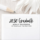Schattig EDITABLE KLEUR Afstuderen Adres Etiket (Insitu)