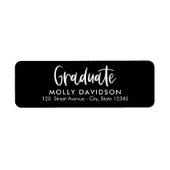 Schattig EDITABLE KLEUR Afstuderen Adres Etiket (Voorkant)