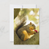 Schattig eekhoorn Aangepast Wenskaart Bedankkaart (Voorkant)