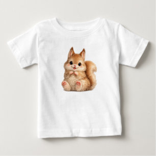 Schattig Eekhoorn Baby Fijne Jersey T-shirt Cadeau
