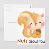Schattig Eekhoorn Briefkaart (Voorkant / Achterkant)