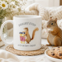 Schattig eekhoorn met heldere ogen en pluizige sta