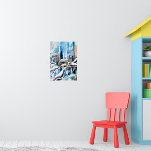 Schattig eekhoorn poster