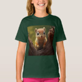 Schattig Eekhoorn T Shirt - Schattig Dier Shirten (Voorkant)