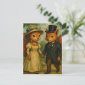 Schattig eekhoornpaar briefkaart (Staand voorkant)