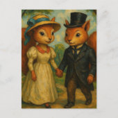 Schattig eekhoornpaar briefkaart (Voorkant)