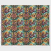 Schattig eekhoorns patroon voor zijn liefhebbers cadeaupapier (Vlak)