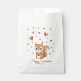 Schattig Eekhoorntje met Hart Valentijnsdag Bedankzakje