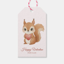 Schattig eekhoorntje met hart Valentijnsdag
