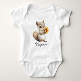 Schattig Eekhoorntje met Madeliefje Romper
