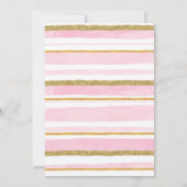 Schattig Een Baby Meisje 1e Verjaardagsfeest Kaart (Achterkant)