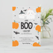 Schattig 'een beetje BOO is bijna te doen' Boy Bab Kaart (Staand voorkant)