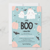 Schattig 'een beetje BOO is bijna te doen' Meisje Kaart (Voorkant)