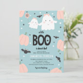 Schattig 'een beetje BOO is bijna te doen' Meisje Kaart (Staand voorkant)