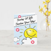 Schattig een beetje zonneschijn sturen en aan je d kaart (Gele Bloem)