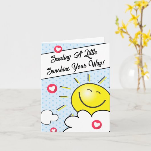 Schattig een beetje zonneschijn sturen en aan je d kaart (Gele Bloem)