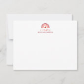 Schattig Een briefje van Juf/Meester Naam Briefje Notitiekaartje (Voorkant)