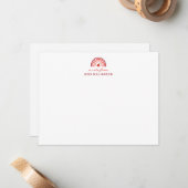 Schattig Een briefje van Juf/Meester Naam Briefje Notitiekaartje (Voorkant / Achterkant in situ)