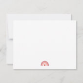 Schattig Een briefje van Juf/Meester Naam Briefje Notitiekaartje (Achterkant)