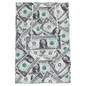 Schattig een dollar Bill GIFT TAS Medium Cadeauzakje (Achterkant)
