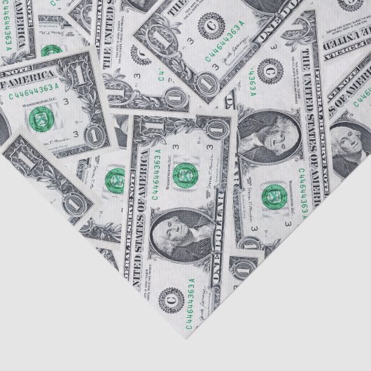 Schattig een dollar Bill TISSUE PAPIER (Detail)
