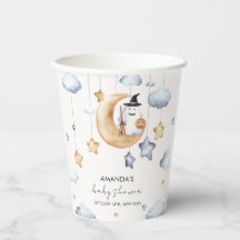 Schattig Een Klein Boe Maan Sterren Baby Shower 