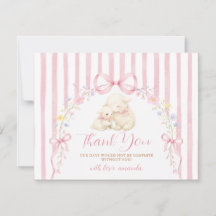 Schattig Een klein lammetje baby shower Roze Strik