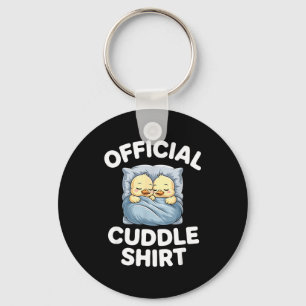 Schattig Eend Paar Knuffelt Sleutelhanger
