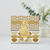 Schattig eendje goudbruin semi cirkel geometrisch (Staand voorkant)