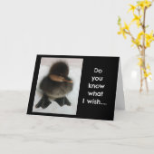 *SCHATTIG EENDJE* ZEGT "HAPPY BIRTHDAY" KAART (Gele Bloem)