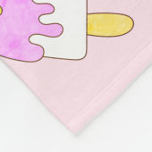 Schattig eenhoorn aanmoediging fleece deken (Hoek)