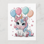 Schattig eenhoorn briefkaart (Voorkant)