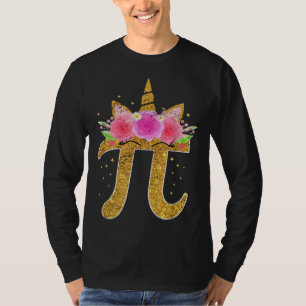 Schattig Eenhoorn Gezicht Pi Dag Meisjes Vrouwen W T-shirt